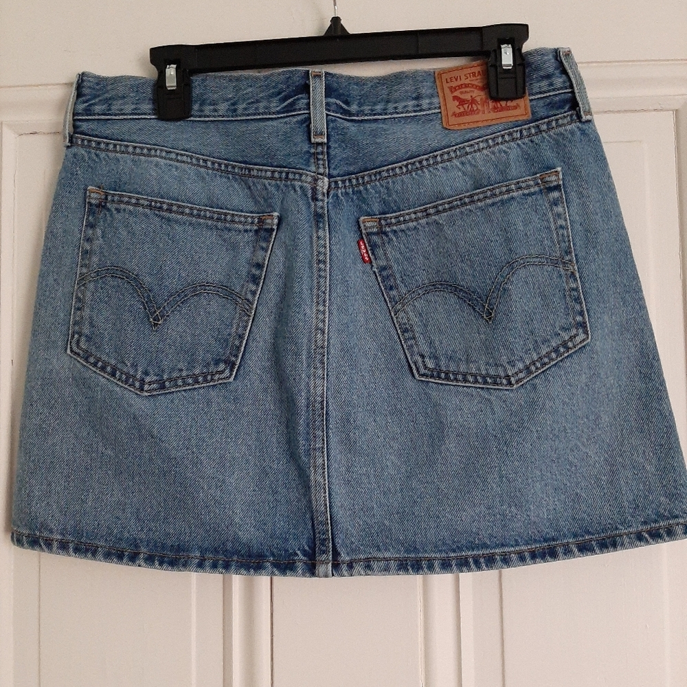 Levi's Deconstructed Denim Mini Skirt